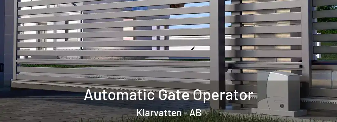  Automatic Gate Operator Klarvatten - AB