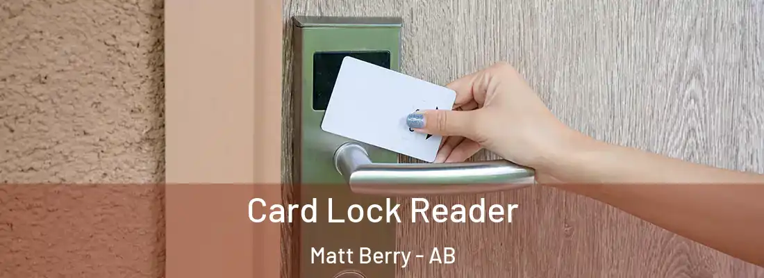  Card Lock Reader Matt Berry - AB