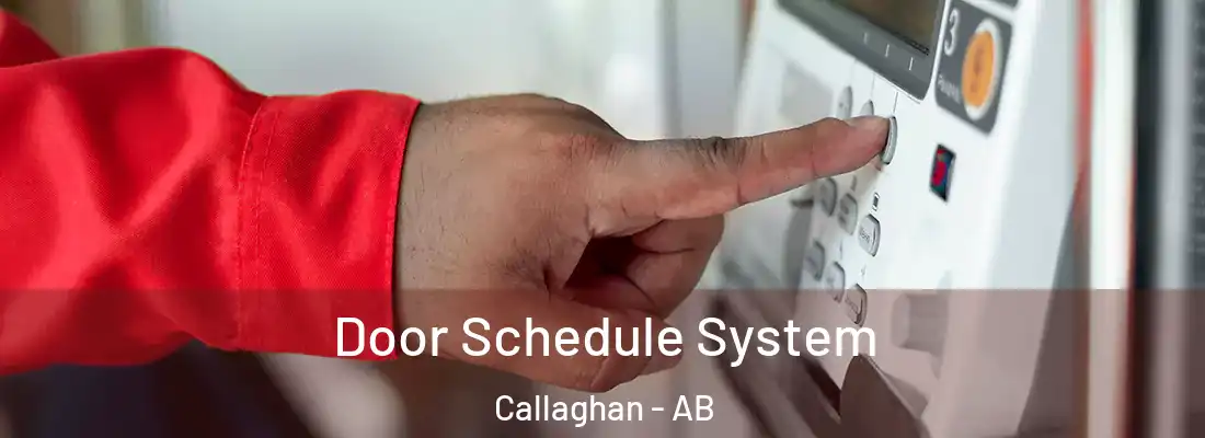  Door Schedule System Callaghan - AB