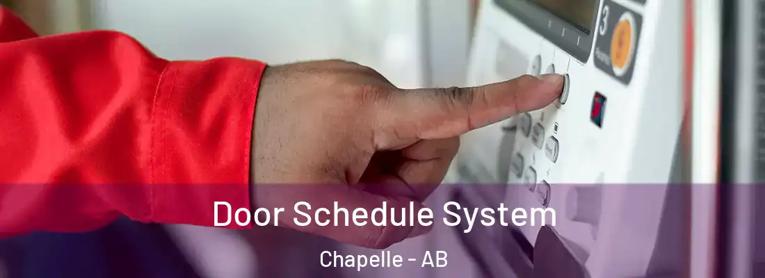  Door Schedule System Chapelle - AB
