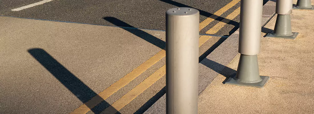 Custom Retractable Barrier Column Installations in Terwillegar South, AB