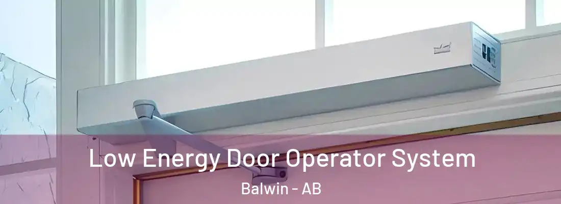  Low Energy Door Operator System Balwin - AB