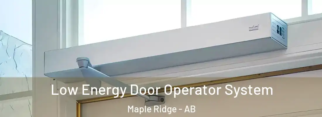  Low Energy Door Operator System Maple Ridge - AB