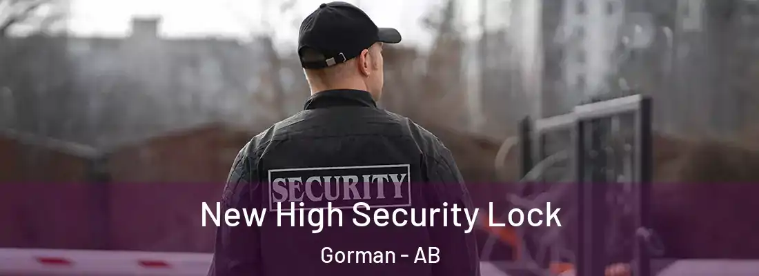  New High Security Lock Gorman - AB