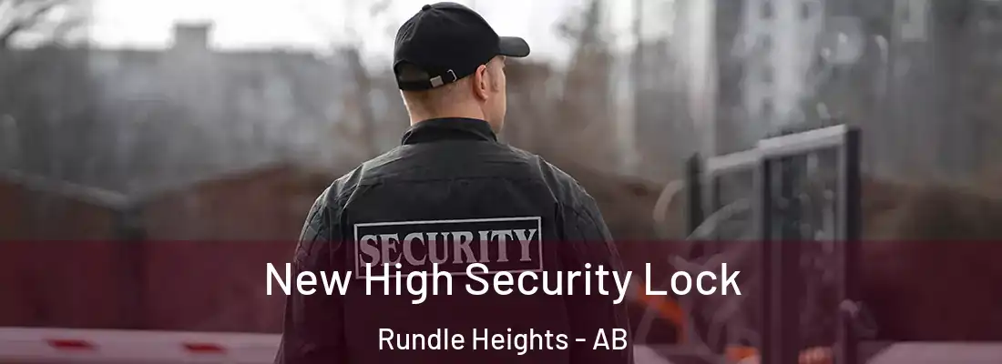  New High Security Lock Rundle Heights - AB