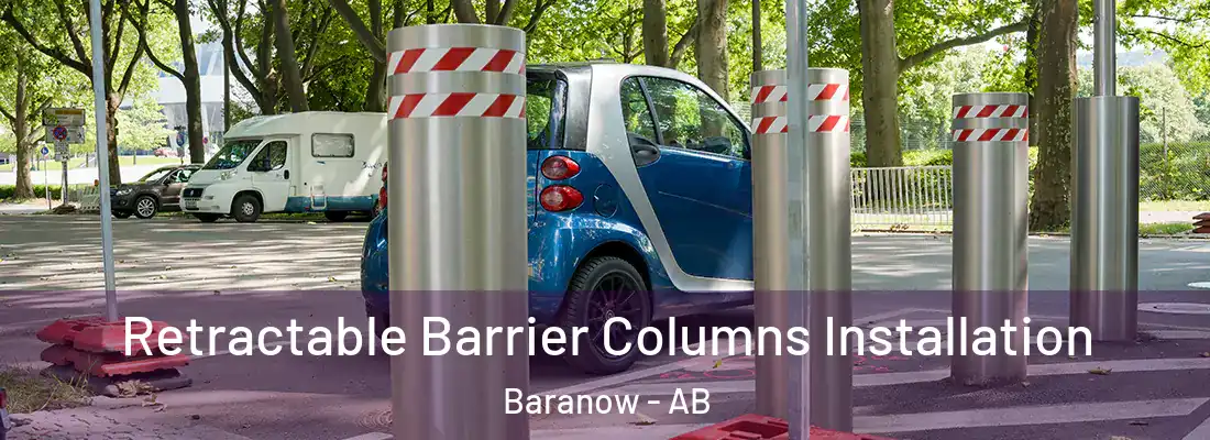  Retractable Barrier Columns Installation Baranow - AB