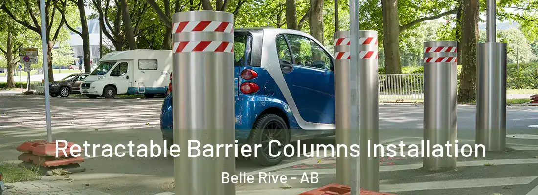  Retractable Barrier Columns Installation Belle Rive - AB