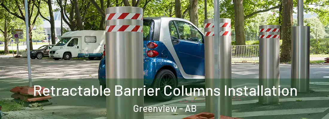  Retractable Barrier Columns Installation Greenview - AB