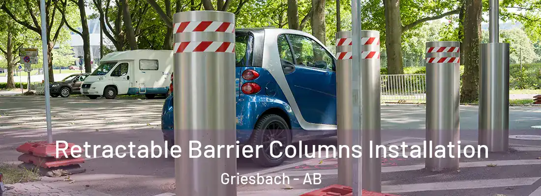  Retractable Barrier Columns Installation Griesbach - AB