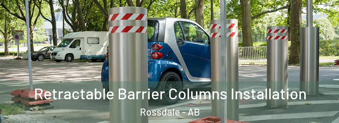  Retractable Barrier Columns Installation Rossdale - AB