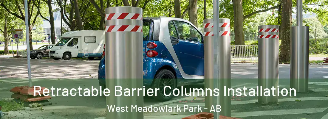  Retractable Barrier Columns Installation West Meadowlark Park - AB
